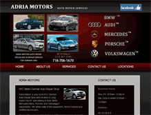 Tablet Screenshot of adriamotors.com